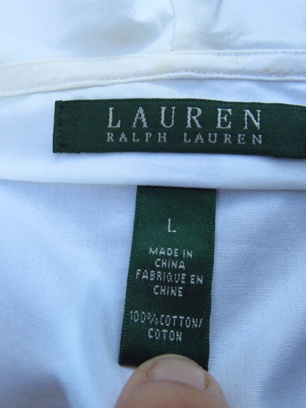 Ralph Lauren Womens Large Double ruffled collar Shirt - Picture 10 of 15